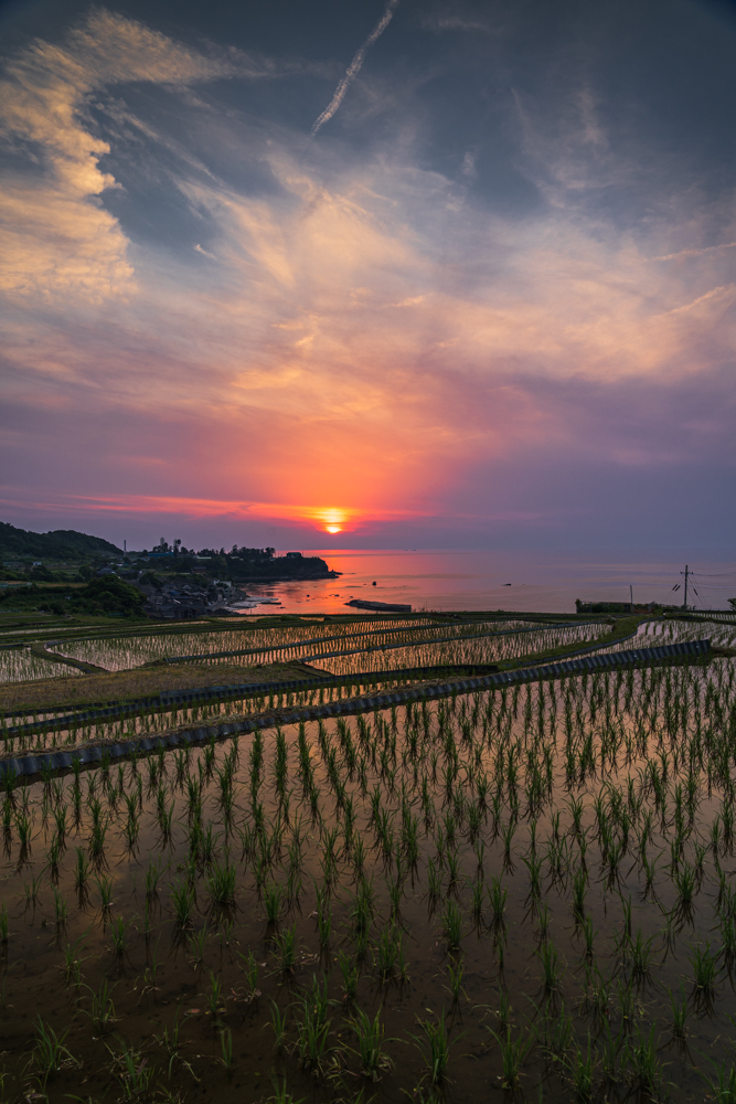 DSC04551-2 京都 袖志の棚田 ( 京都の夏におすすめ!棚田と夕日が観れる夕景撮影スポット・アクセス情報や撮影ポイントなど!!)