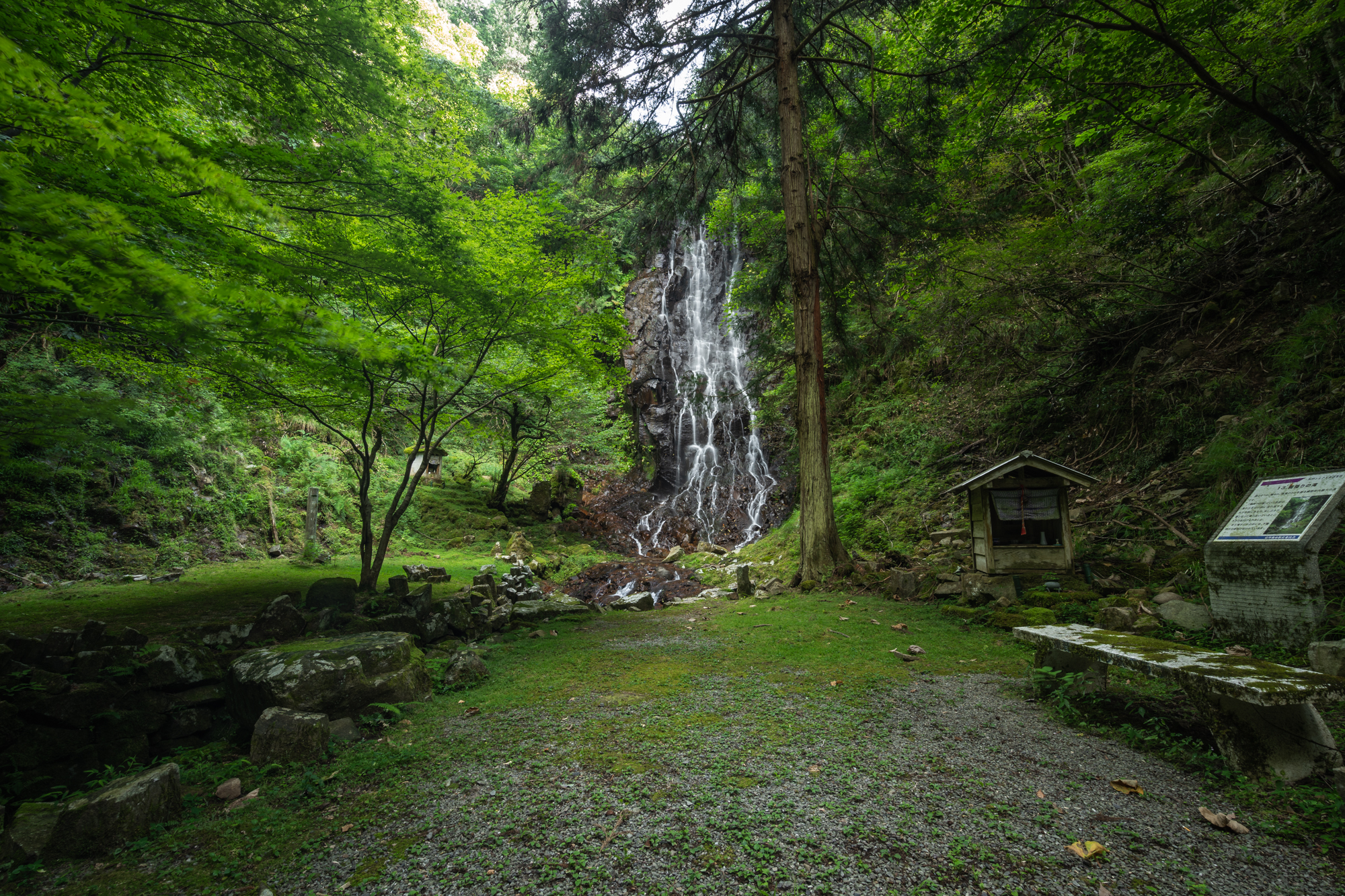 DSC01620 京都府 霧降りの滝( 新緑の滝が美しい初夏におすすめの滝スポット! 写真の紹介、アクセス・駐車場情報やなど!)　