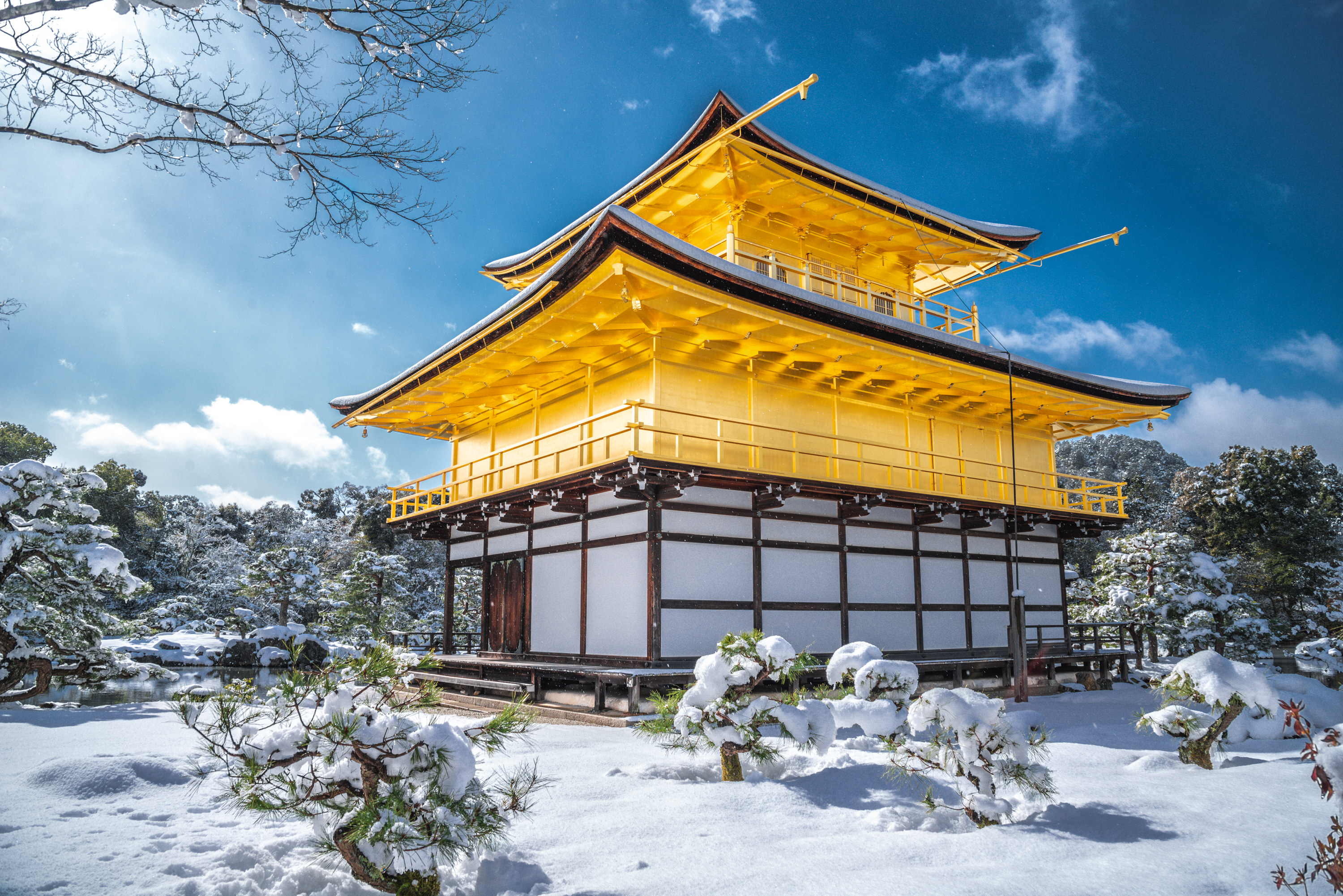 冬の京都 雪の金閣 京都の風景 | JAPAN WEB MAGAZINE 「日本の風景」 JAPAN SCENE